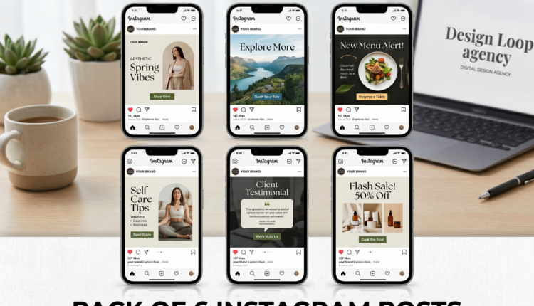 6 Instagram Post Templates