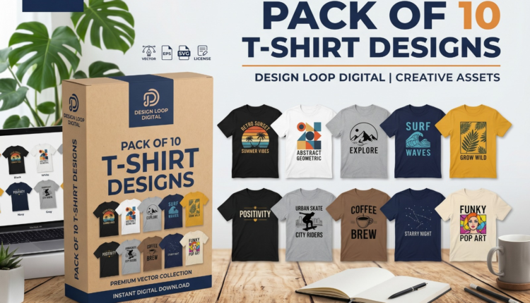 Pack of 10 T-Shirt Designs
