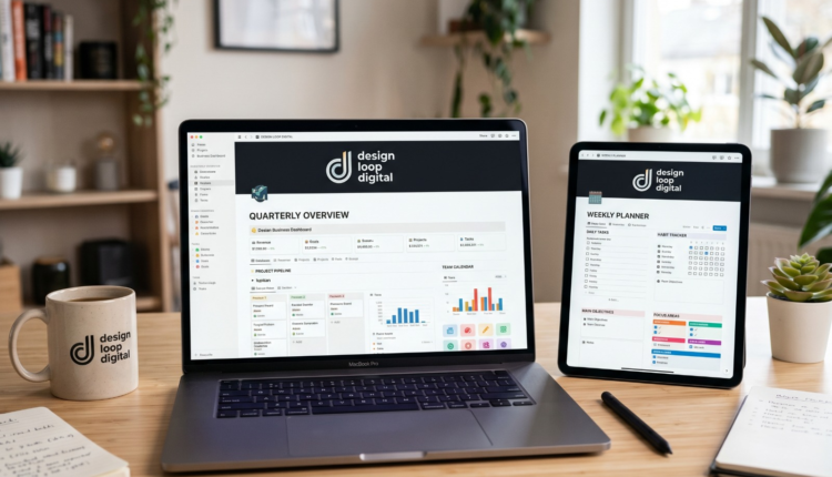 Notion templates (planners, business dashboards)